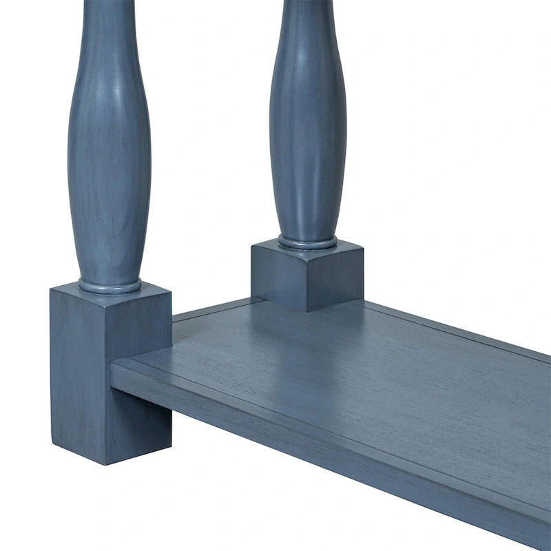 Merax Table console extra-épaisse de 64 po de long avec tiroirs et étagère