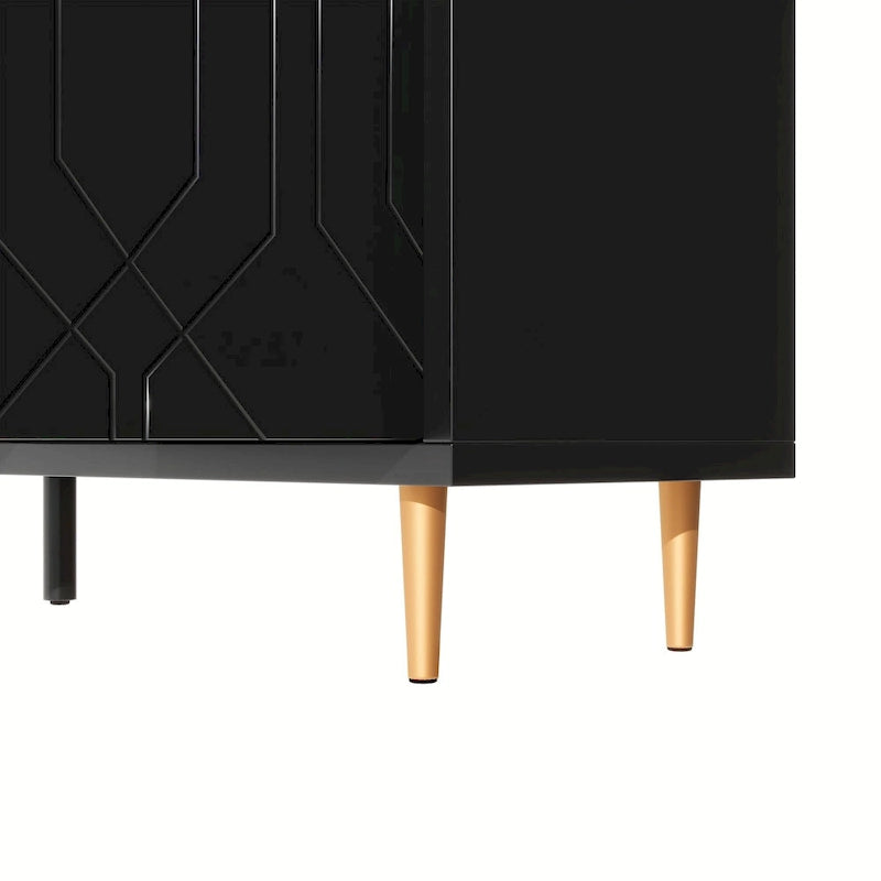 Meuble TV contemporain pour téléviseurs jusqu'à 70 pouces, meuble multimédia