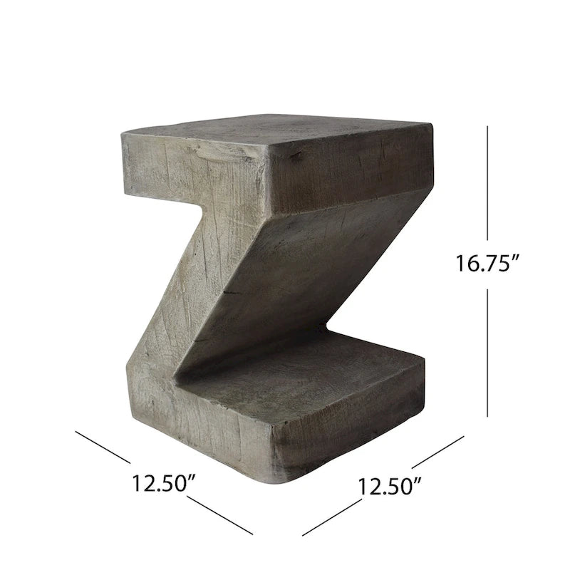 Table d'appoint d'extérieur légère en béton Max de Christopher Knight Home