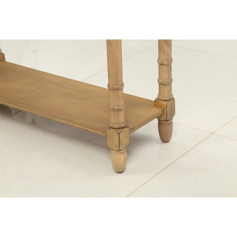 Console Table Table d'appoint Montage facile avec deux tiroirs de rangement et étagère inférieure pour le salon, l'entrée