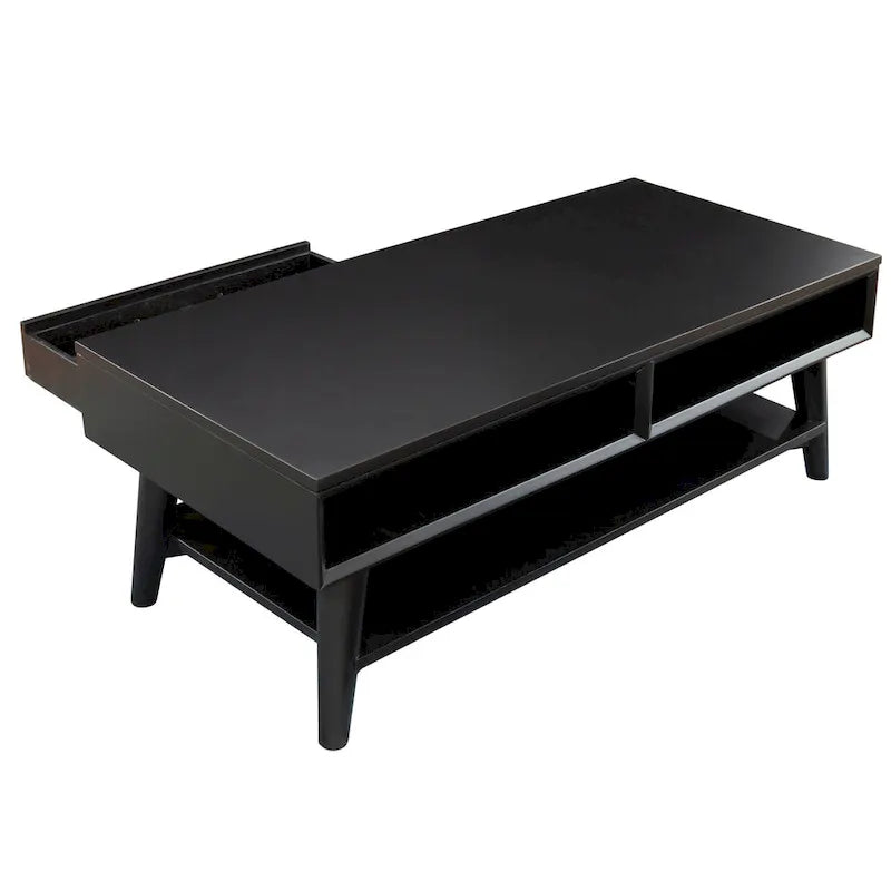 Table basse Flynn Mid Century Modern à 1 tiroir par Alpine Furniture