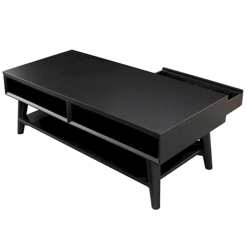 Table basse Flynn Mid Century Modern à 1 tiroir par Alpine Furniture