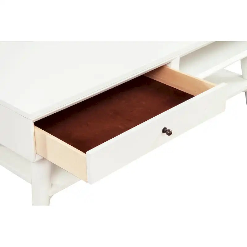 Table basse Flynn Mid Century Modern à 1 tiroir par Alpine Furniture