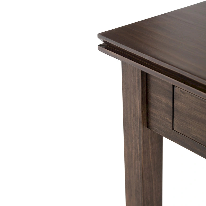 WYNDENHALL Stratford Table d'appoint carrée de style transitoire en BOIS MASSIF de 21 po de largeur