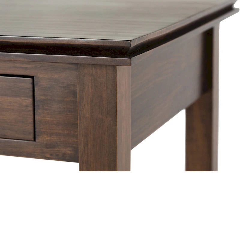 WYNDENHALL Stratford Table d'appoint carrée de style transitoire en BOIS MASSIF de 21 po de largeur