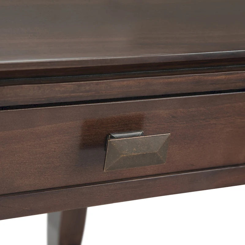 WYNDENHALL Stratford Table d'appoint carrée de style transitoire en BOIS MASSIF de 21 po de largeur