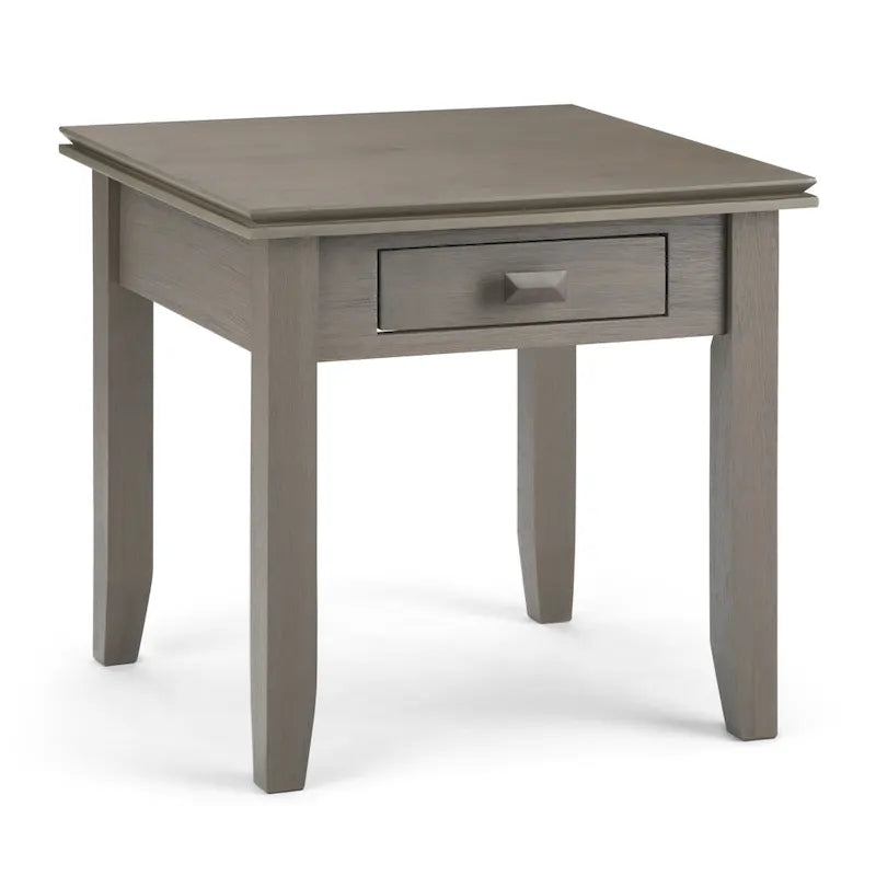 WYNDENHALL Stratford Table d'appoint carrée de style transitoire en BOIS MASSIF de 21 po de largeur
