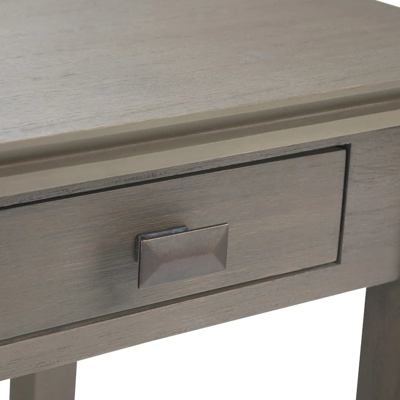 WYNDENHALL Stratford Table d'appoint carrée de style transitoire en BOIS MASSIF de 21 po de largeur