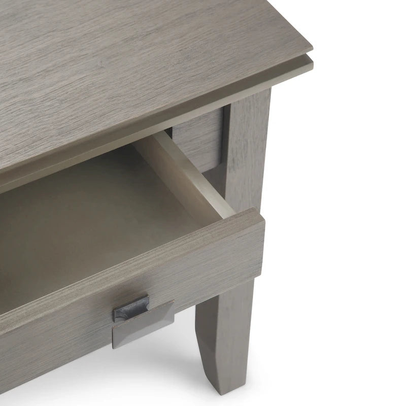 WYNDENHALL Stratford Table d'appoint carrée de style transitoire en BOIS MASSIF de 21 po de largeur