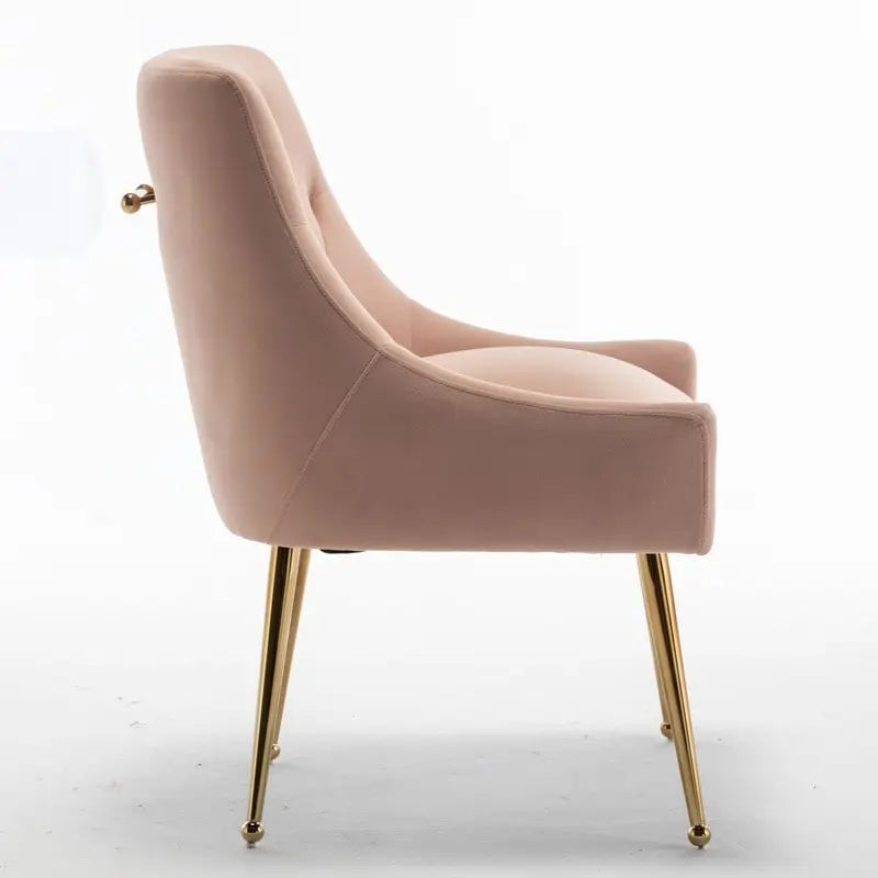 Lot de 2 chaises de salle à manger modernes, chaises d'appoint rembourrées sans accoudoirs avec dossier capitonné et poignée.