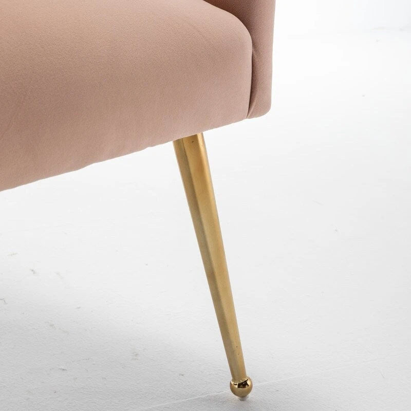 Lot de 2 chaises de salle à manger modernes, chaises d'appoint rembourrées sans accoudoirs avec dossier capitonné et poignée.