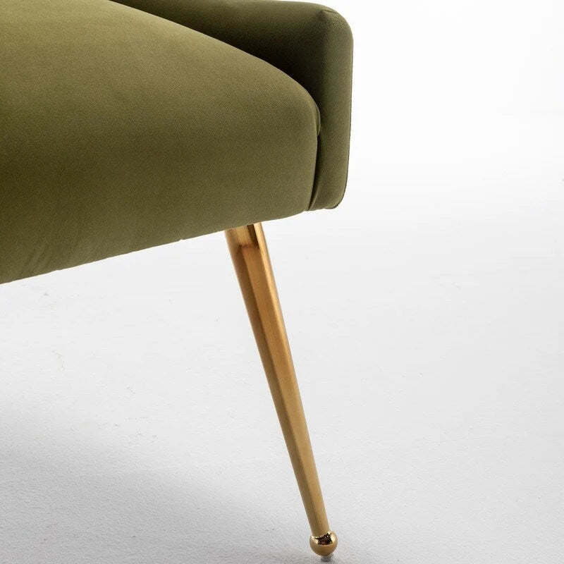 Lot de 2 chaises de salle à manger modernes, chaises d'appoint rembourrées sans accoudoirs avec dossier capitonné et poignée.