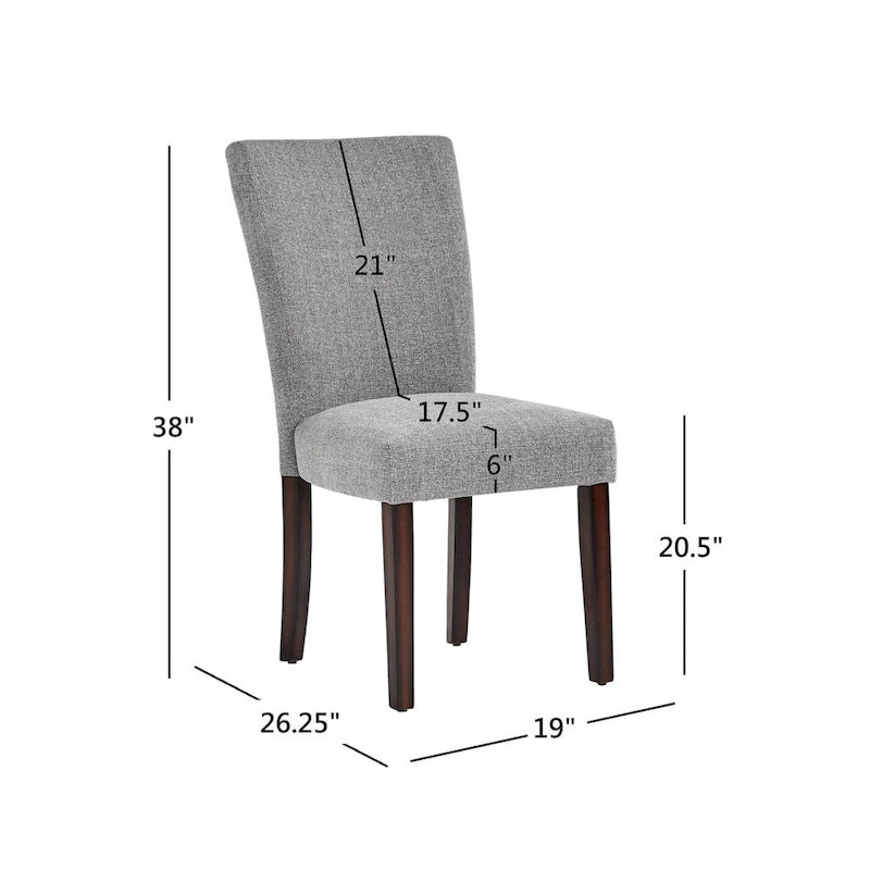 Chaise de salle à manger déhoussable Cannes (lot de 2) par iNSPIRE Q Bold