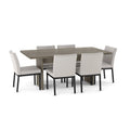 Ensemble de salle à manger Amisco Jeffrey 72 et chaises Perry, 7 pièces