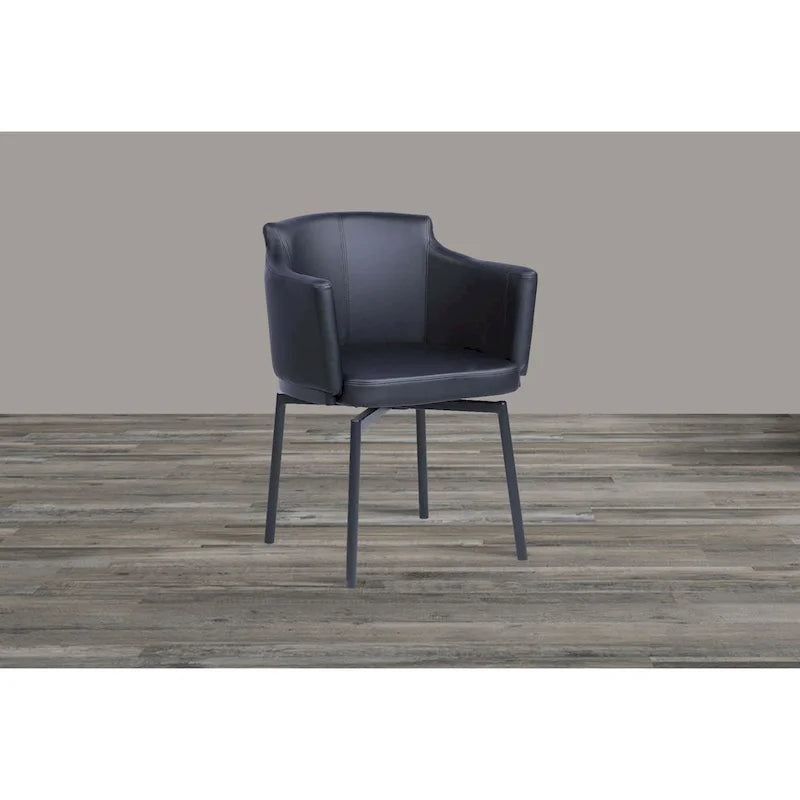 Somette Modern Club Arm Chair with Memory Swivel, Set of 2