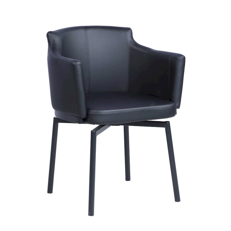 Somette Modern Club Arm Chair avec pivot à mémoire, ensemble de 2