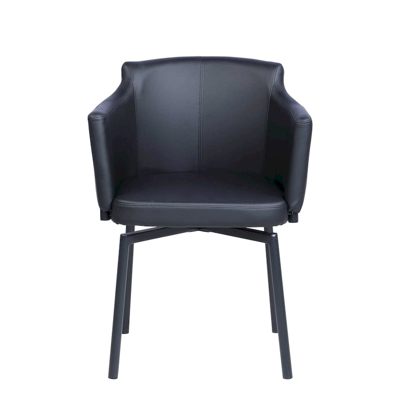 Somette Modern Club Arm Chair avec pivot à mémoire, ensemble de 2