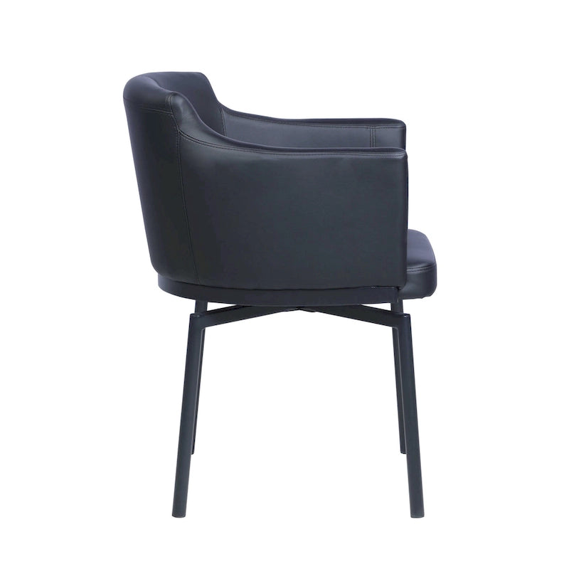 Somette Modern Club Arm Chair avec pivot à mémoire, ensemble de 2