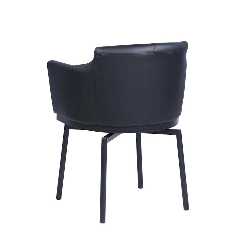 Somette Modern Club Arm Chair avec pivot à mémoire, ensemble de 2
