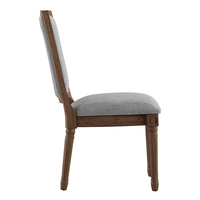 Chaises de salle à manger en lin Deana Ornate (Lot de 2) par iNSPIRE Q Artisan