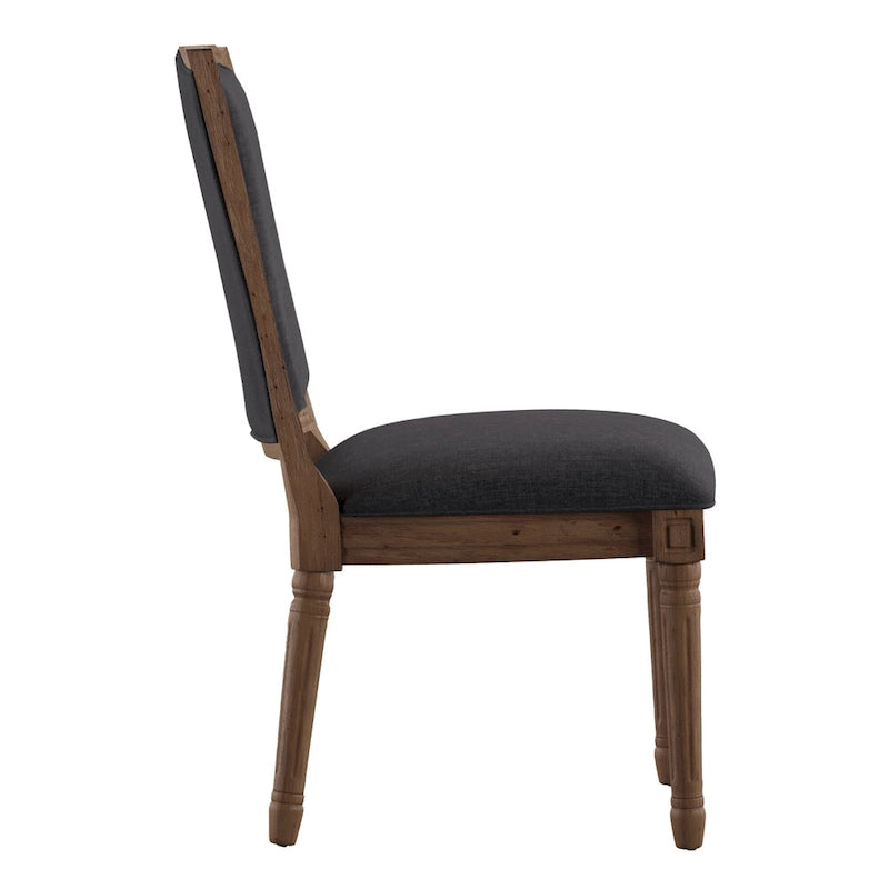Chaises de salle à manger en lin Deana Ornate (Lot de 2) par iNSPIRE Q Artisan