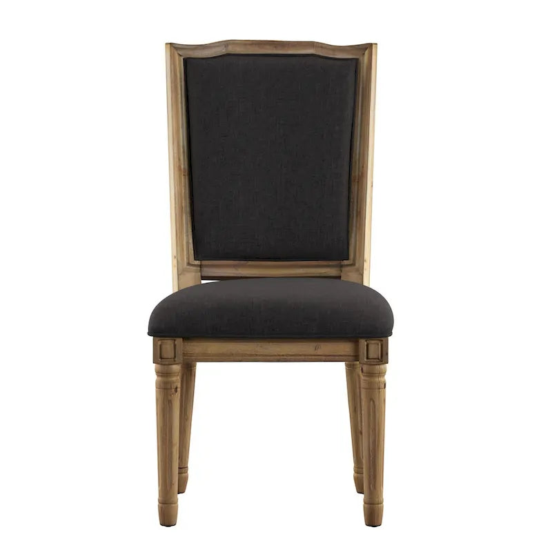 Chaises de salle à manger en lin Deana Ornate (Lot de 2) par iNSPIRE Q Artisan