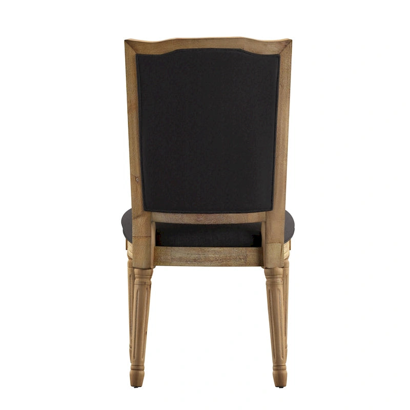 Chaises de salle à manger en lin Deana Ornate (Lot de 2) par iNSPIRE Q Artisan
