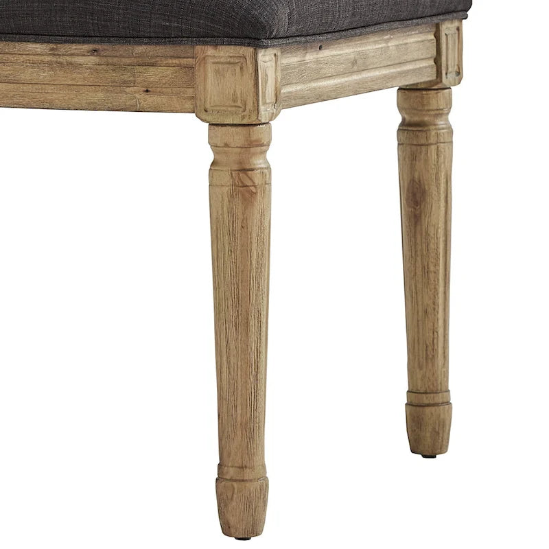 Chaises de salle à manger en lin Deana Ornate (Lot de 2) par iNSPIRE Q Artisan