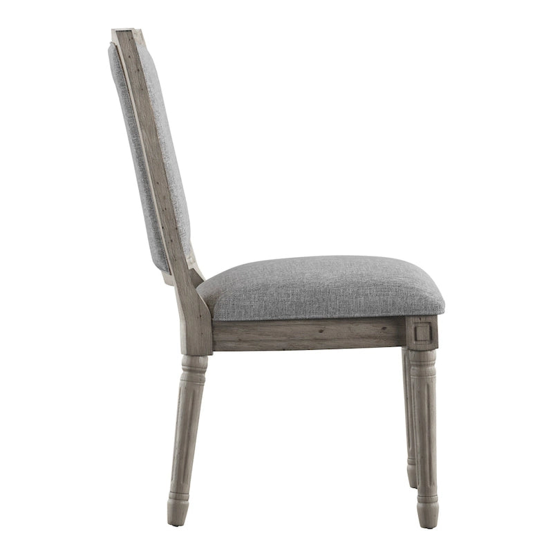 Chaises de salle à manger en lin Deana Ornate (Lot de 2) par iNSPIRE Q Artisan