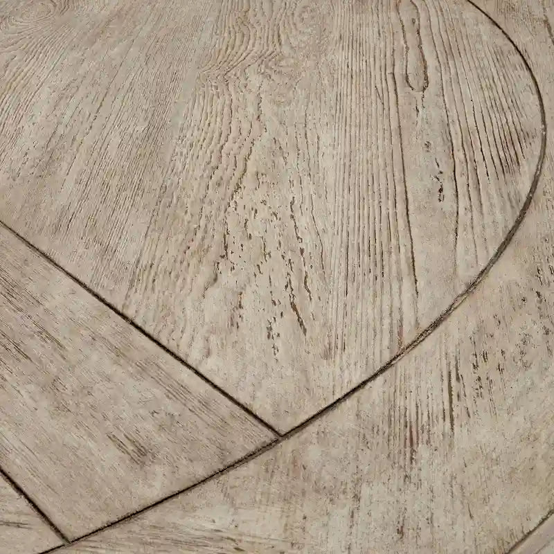 Table de salle à manger Benchwright ronde en chêne gris antique par iNSPIRE Q Artisan