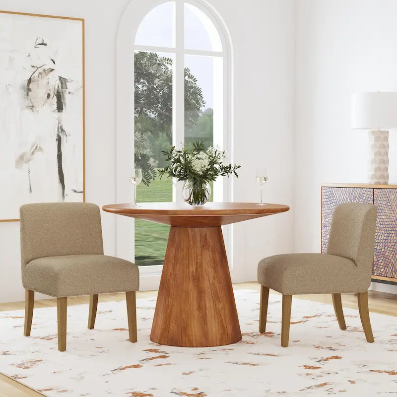 Chaise de salle à manger rembourrée HomePop - Lot individuel