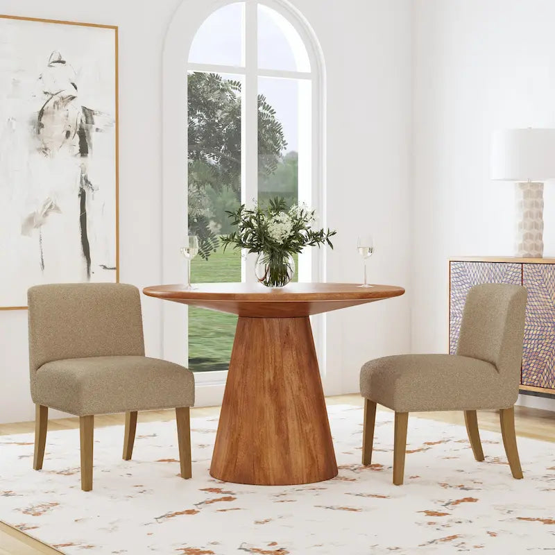 Chaise de salle à manger rembourrée HomePop - Lot individuel