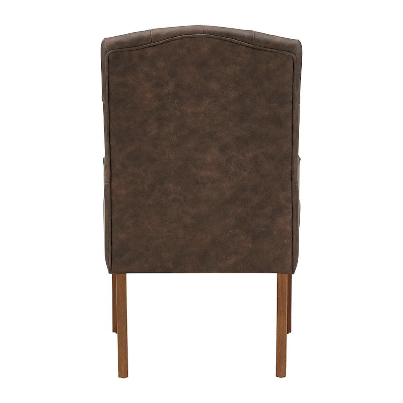 Chaise de salle à manger capitonnée avec accoudoirs Benchwright Premium par iNSPIRE Q Artisan