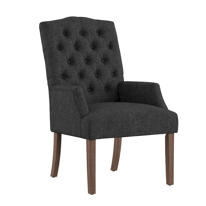Chaise de salle à manger capitonnée avec accoudoirs Benchwright Premium par iNSPIRE Q Artisan