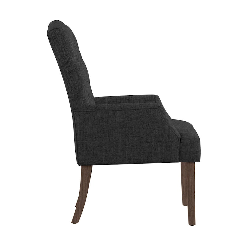 Chaise de salle à manger capitonnée avec accoudoirs Benchwright Premium par iNSPIRE Q Artisan