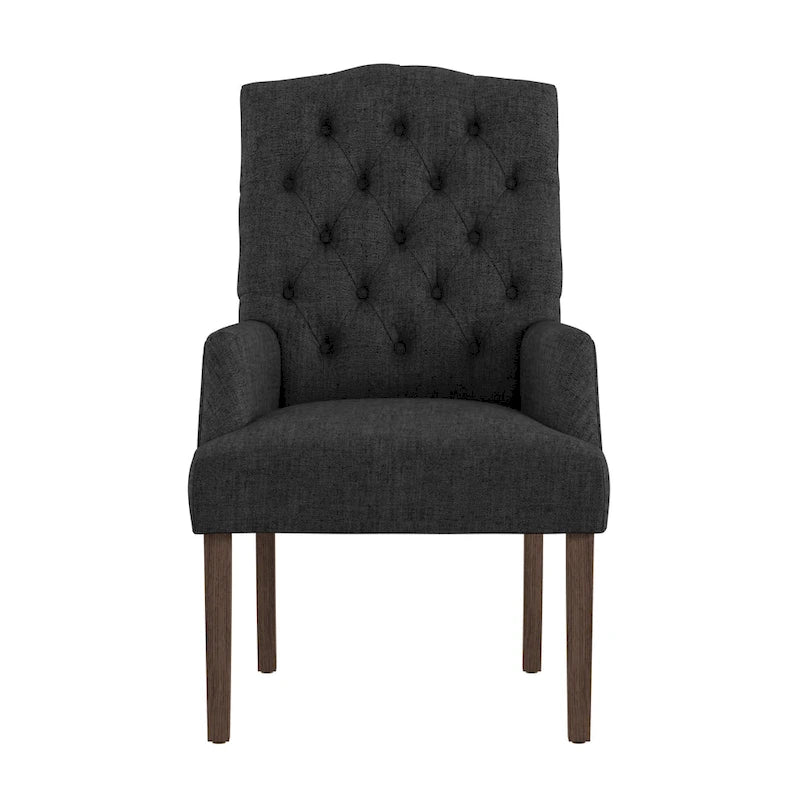 Chaise de salle à manger capitonnée avec accoudoirs Benchwright Premium par iNSPIRE Q Artisan