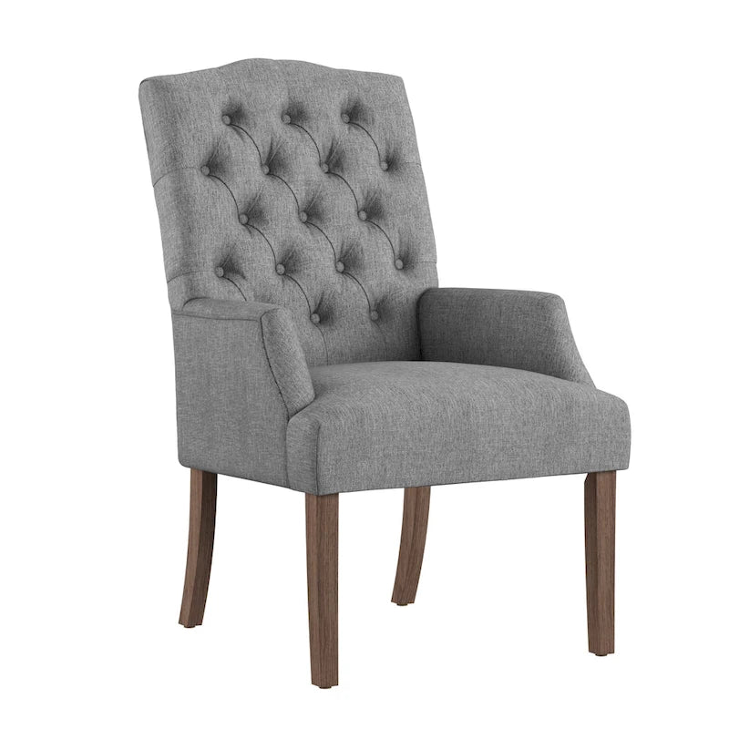 Chaise de salle à manger capitonnée avec accoudoirs Benchwright Premium par iNSPIRE Q Artisan