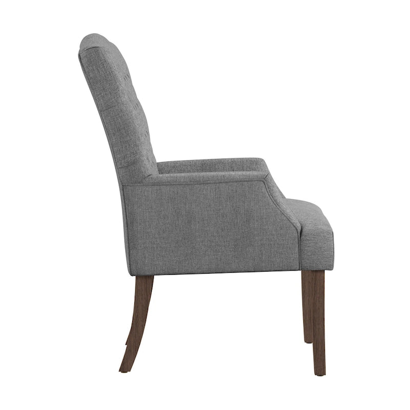 Chaise de salle à manger capitonnée avec accoudoirs Benchwright Premium par iNSPIRE Q Artisan