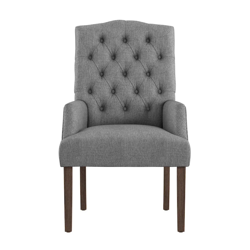 Chaise de salle à manger capitonnée avec accoudoirs Benchwright Premium par iNSPIRE Q Artisan