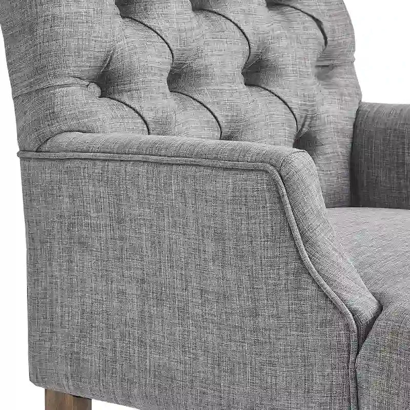 Chaise de salle à manger capitonnée avec accoudoirs Benchwright Premium par iNSPIRE Q Artisan