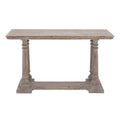 Wooden Console Table with Distressed Accents - Light Brown - Roche River Decor - 18Wx52Lx30H