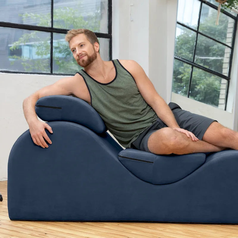 Avana Luvu Lounger - Chaise longue pour le yoga, l'exercice, les étirements, les massages et plus encore - Noyau en mousse haute densité