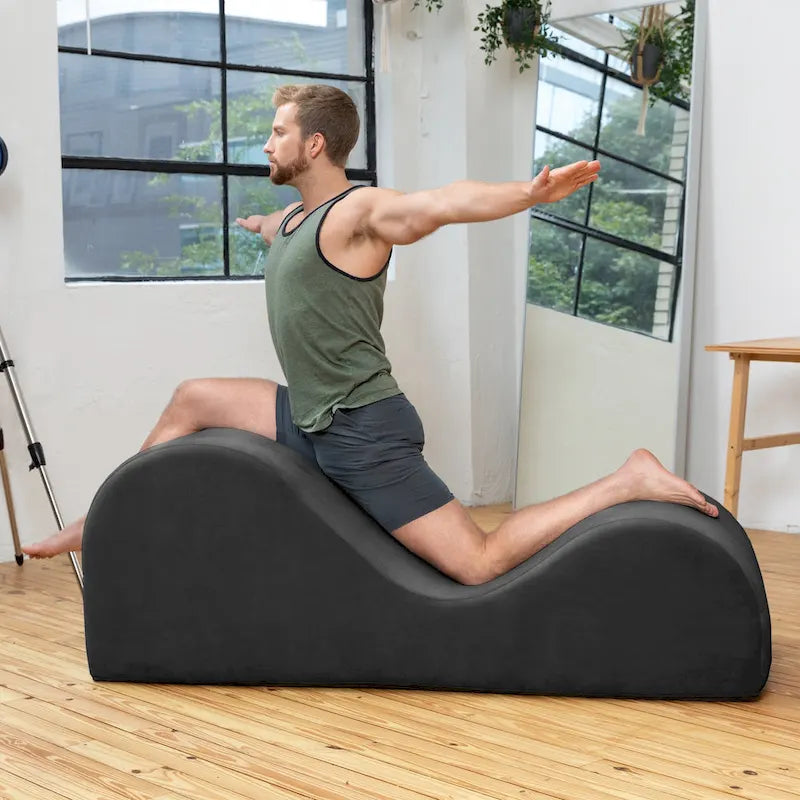 Avana Luvu Lounger - Chaise longue pour le yoga, l'exercice, les étirements, les massages et plus encore - Noyau en mousse haute densité