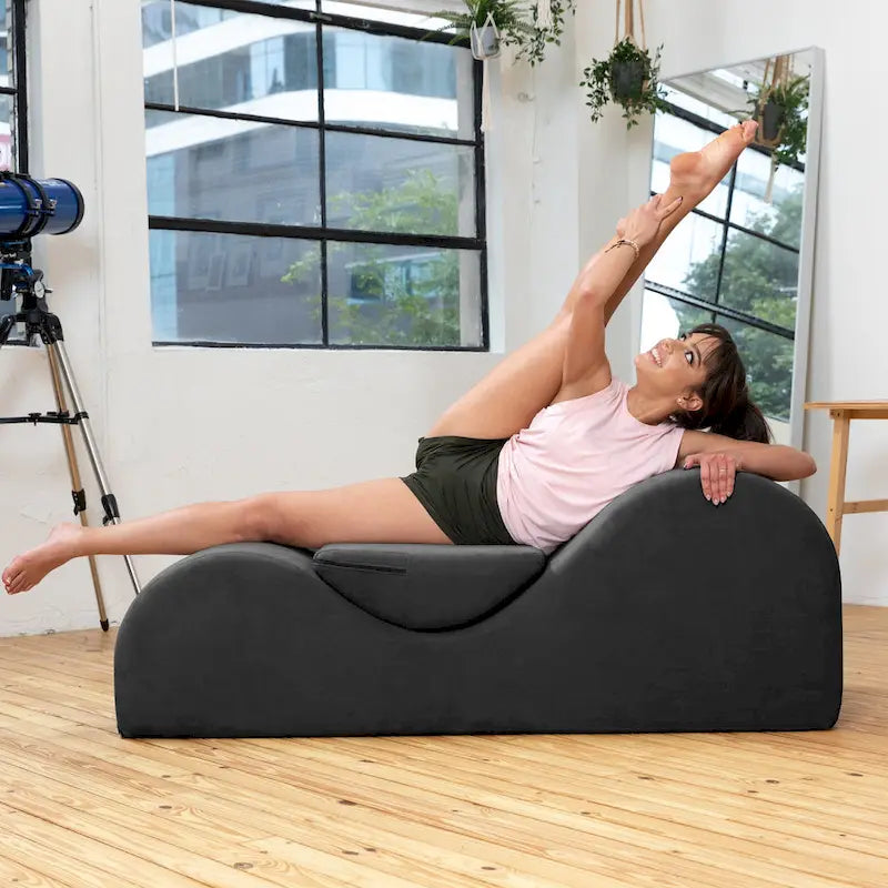 Avana Luvu Lounger - Chaise longue pour le yoga, l'exercice, les étirements, les massages et plus encore - Noyau en mousse haute densité
