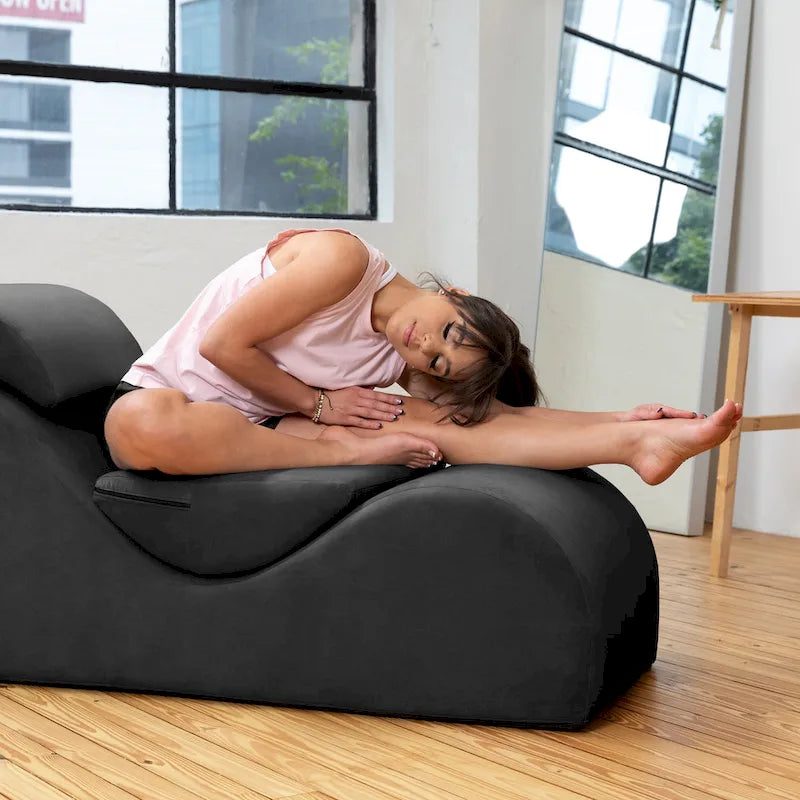 Avana Luvu Lounger - Chaise longue pour le yoga, l'exercice, les étirements, les massages et plus encore - Noyau en mousse haute densité