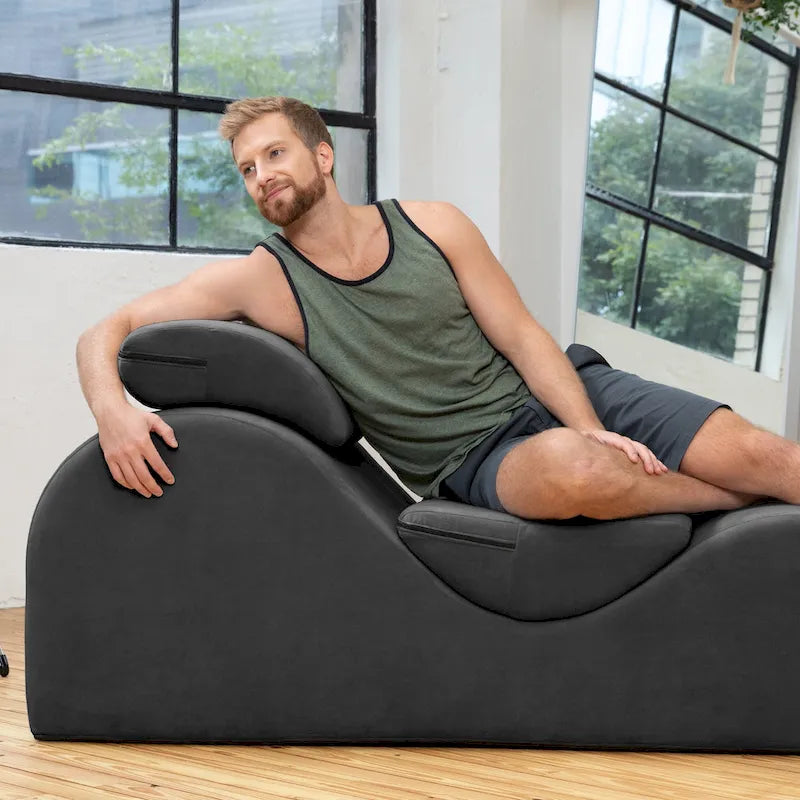 Avana Luvu Lounger - Chaise longue pour le yoga, l'exercice, les étirements, les massages et plus encore - Noyau en mousse haute densité