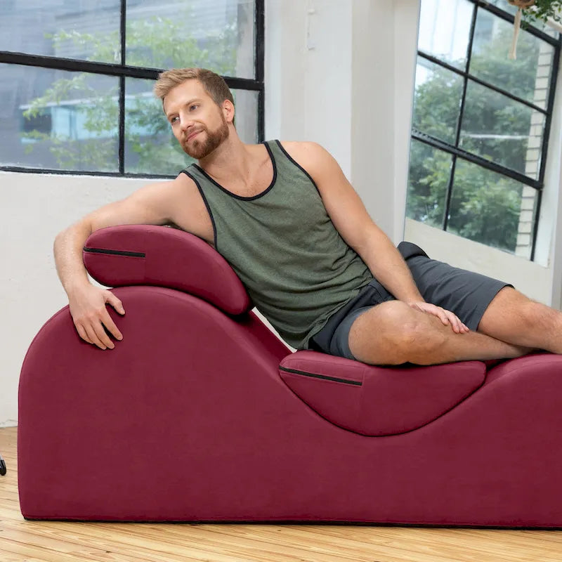 Avana Luvu Lounger - Chaise longue pour le yoga, l'exercice, les étirements, les massages et plus encore - Noyau en mousse haute densité