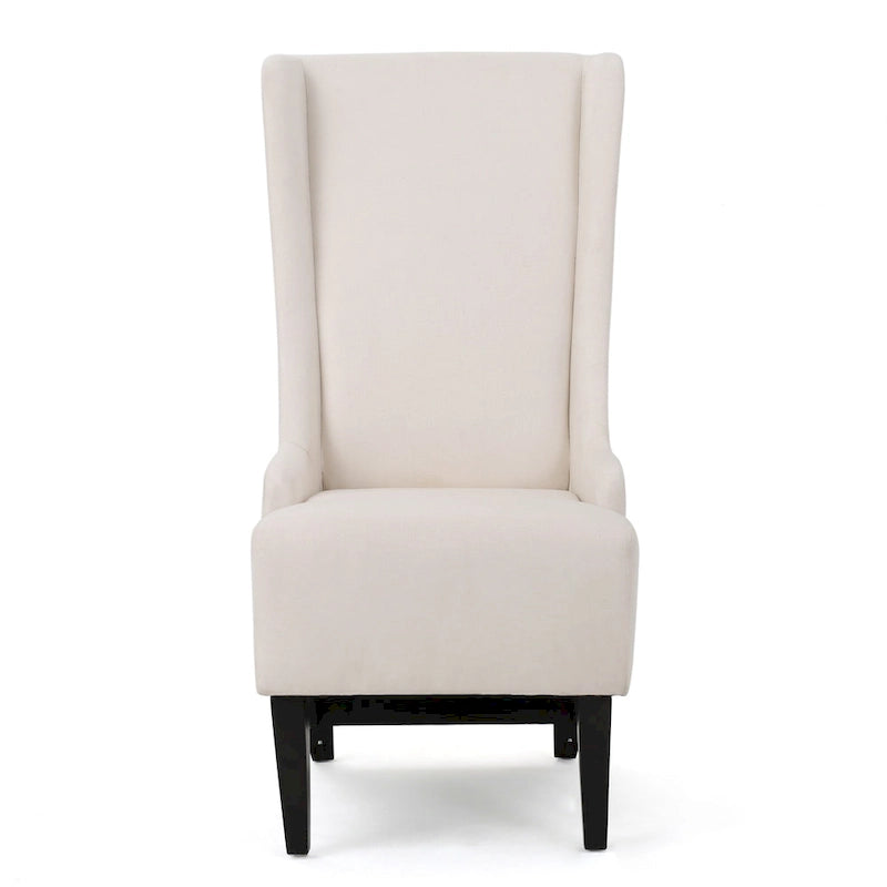 Chaise de salle à manger à dossier haut en tissu Callie par Christopher Knight Home - 23,25 L x 28,75 l x 46,25 H