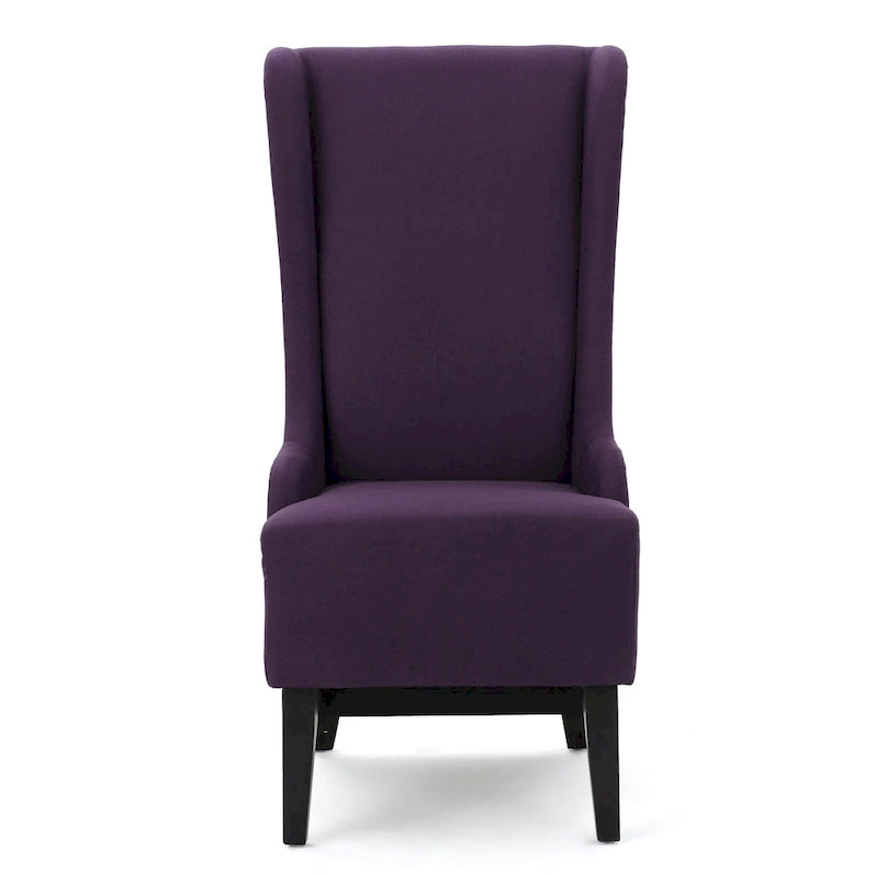 Chaise de salle à manger à dossier haut en tissu Callie par Christopher Knight Home - 23,25 L x 28,75 l x 46,25 H