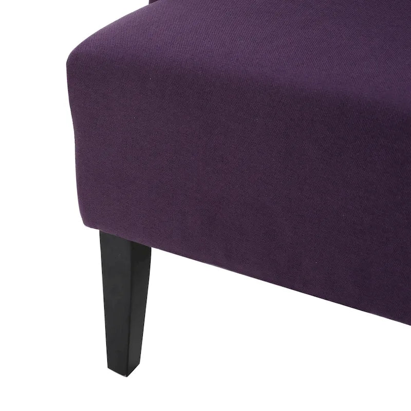 Chaise de salle à manger à dossier haut en tissu Callie par Christopher Knight Home - 23,25 L x 28,75 l x 46,25 H